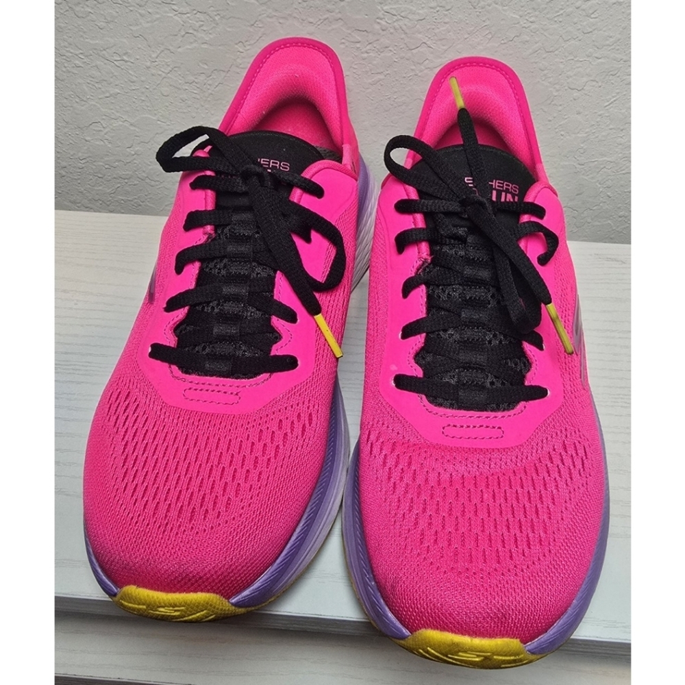 Skechers Elite 2.0 Solace Slip Ins Max Cushioning Endeavour 8.5 Womens Hot Pink - Picture 2 of 8